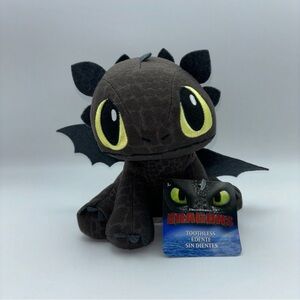 How to Train Your Dragon BLACK TOOTHLESS 6" Plush STUFFED ANIMAL Toy NEW w/ TAG